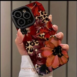 Apple iPhone Phone Case Vertical Stripes Floral Animal Print PU Leather Texture